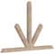 Ekena Millwork Saratoga Smooth Timber Gable Bracket, Douglas Fir, 72"W x 48"H x 3 1/2"D x 3 1/2"F, 16/12 Pitch GBW072X48X0404SAR00SDF - alternate 4